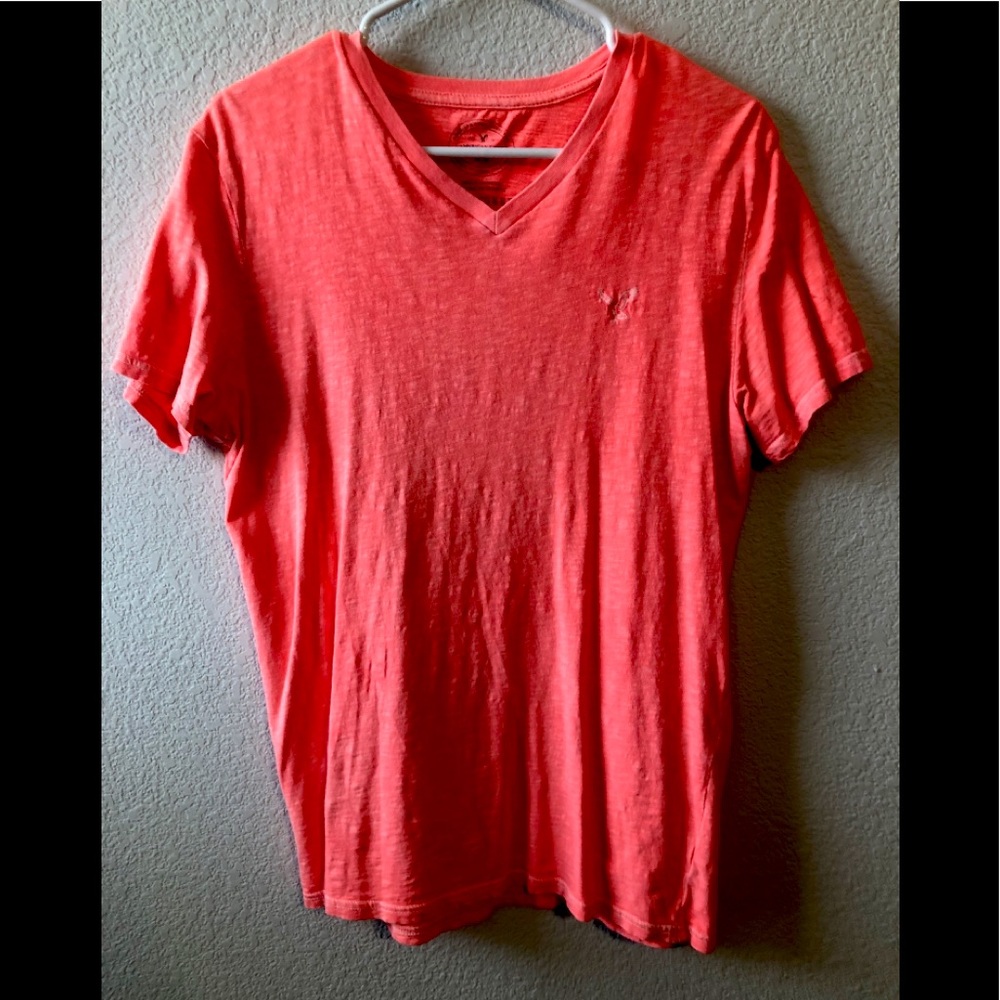 Coral SOFT V-Neck Tee